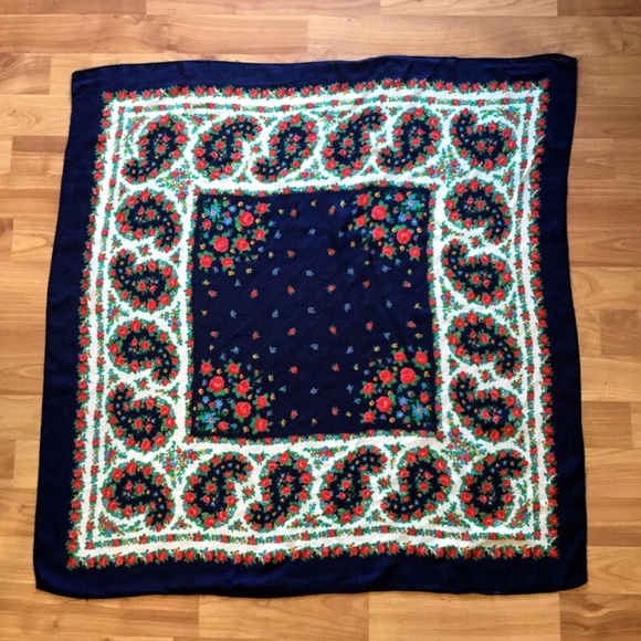 Vintage Square Scarf - Picture 4 of 8